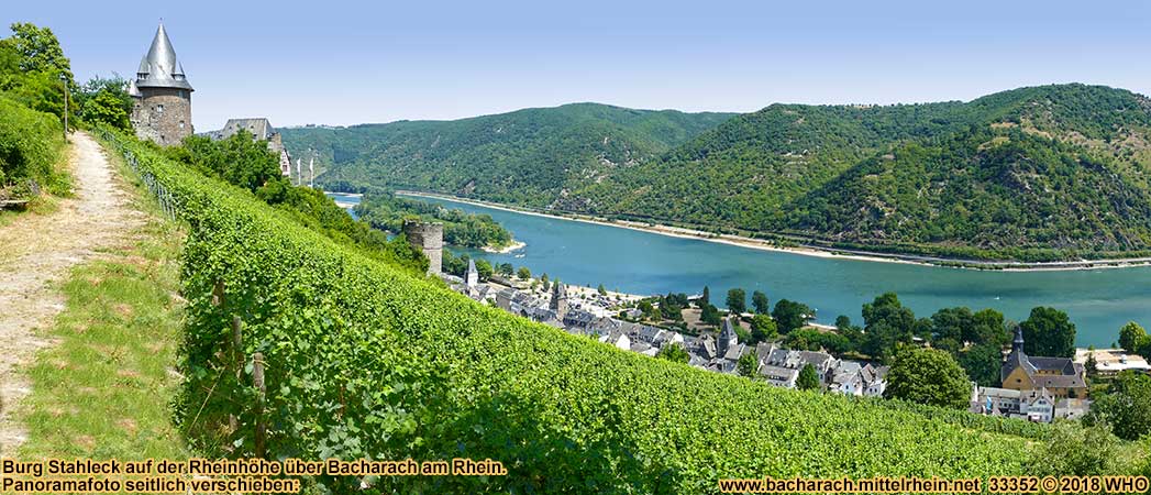 Castle Stahleck above Bacharach on the Rhine River